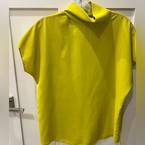 Bright Yellow Cowl Neck Top